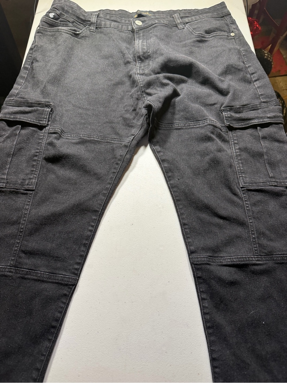 Men's Black Cargo Pants - Roca Wear